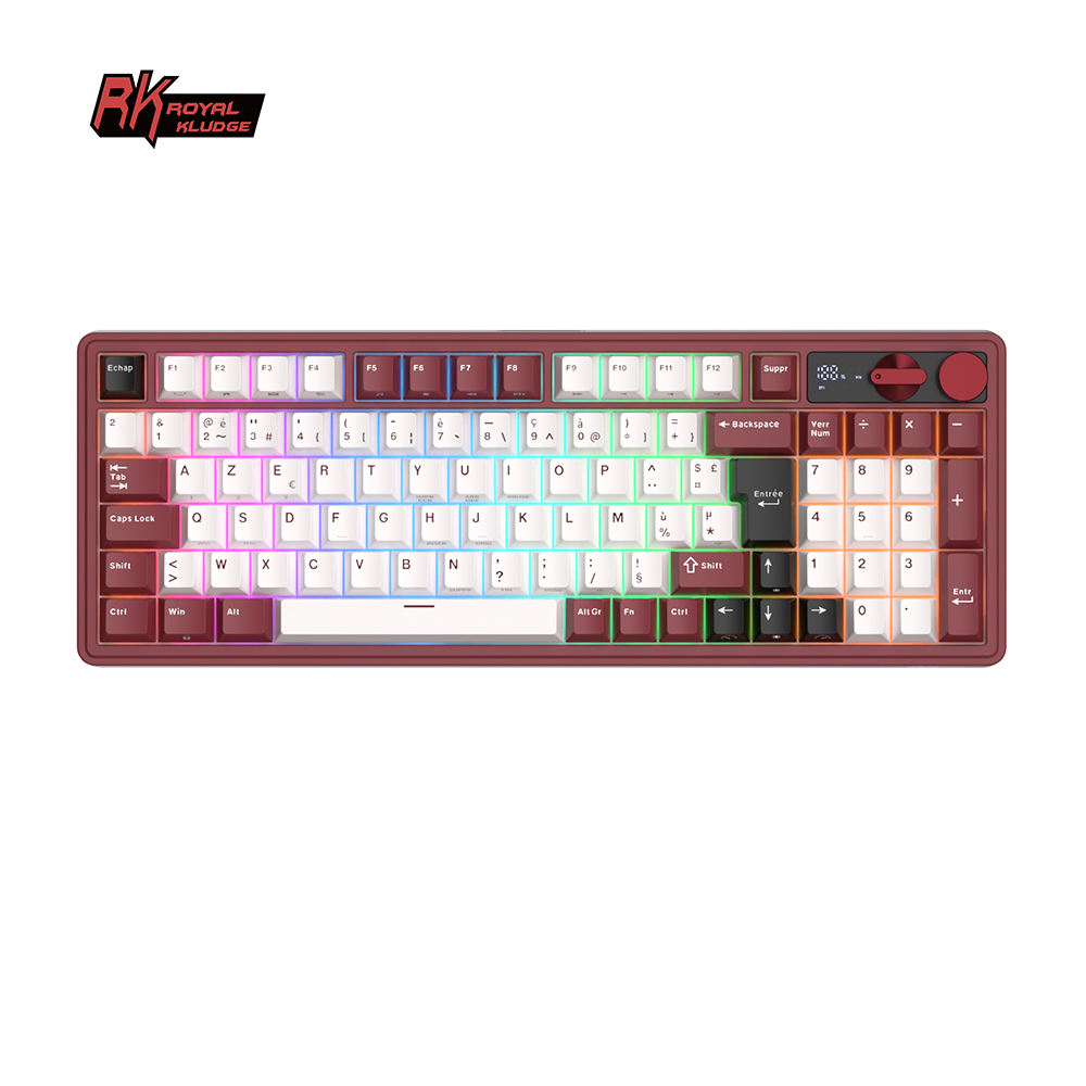 Gaming Keyboard Thocky - ROYAL KLUDGE M100 French Gamer Keyboard