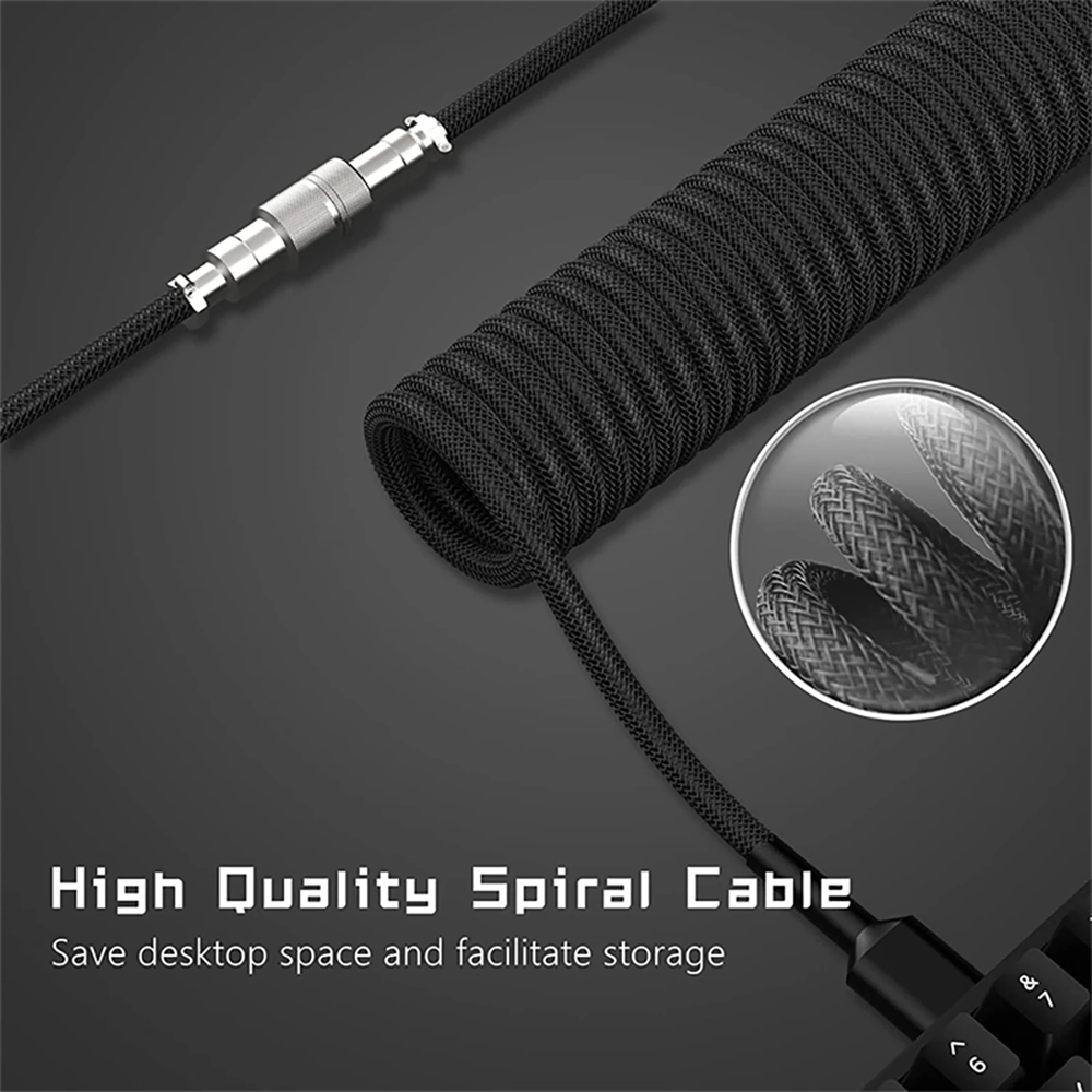 NNBILI Protable Mechanical Key - Coiled Usb Cable ulasan dan harga