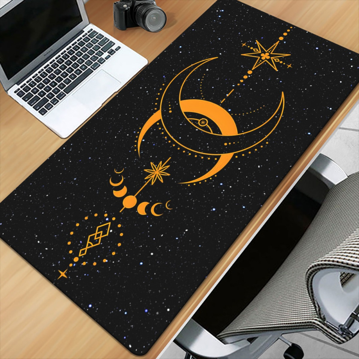 Brand Moon Black HD Printed Pa - Keyboard Gaming Black ulasan dan harga
