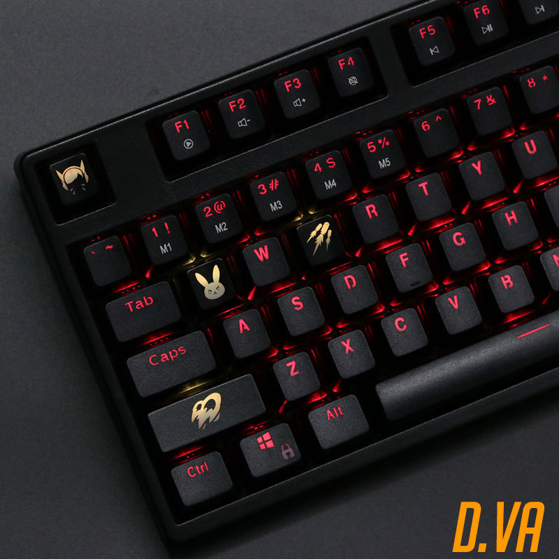4 pcs/set keysets backlight OW - Keyboard Gaming Black ulasan dan harga