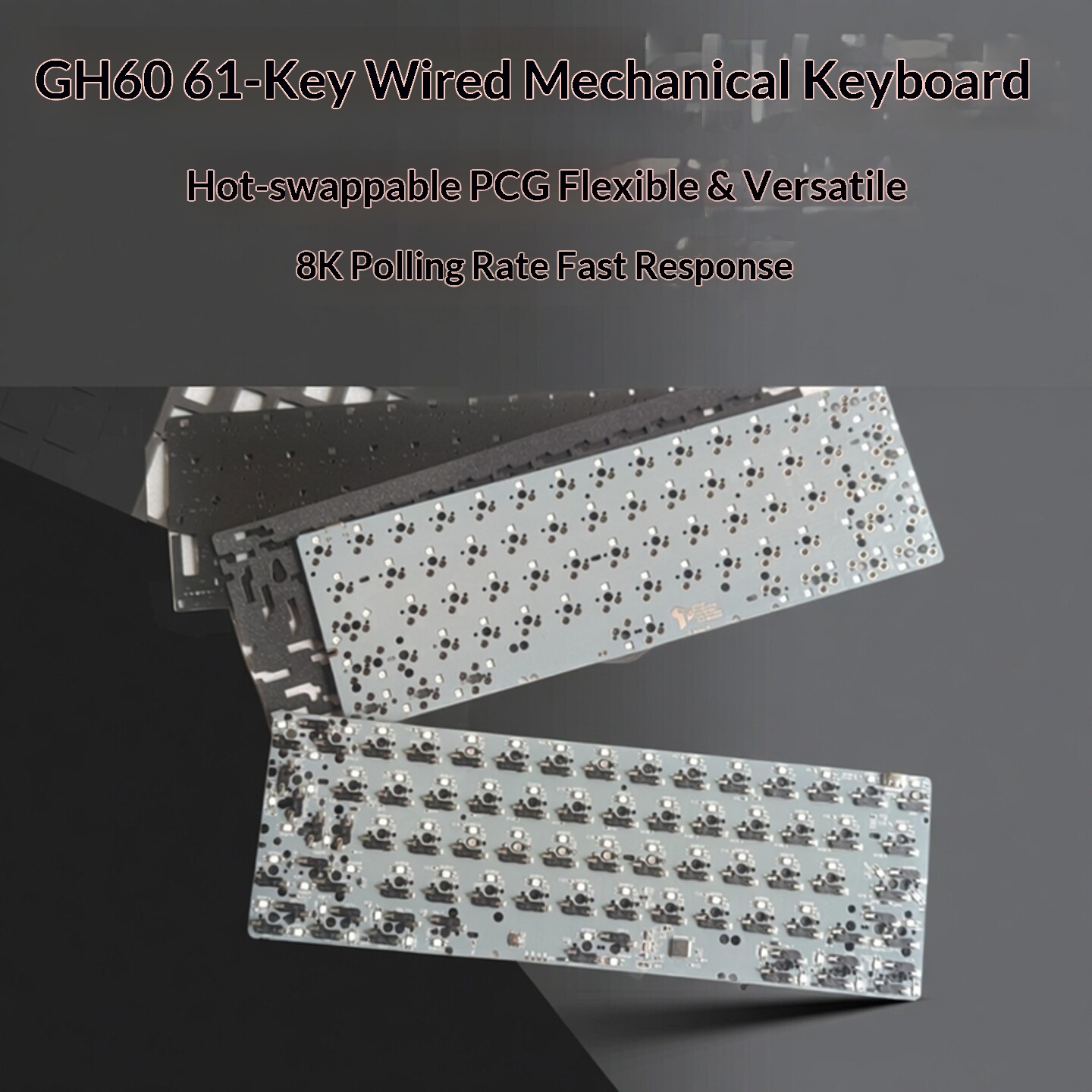 GH60 Keyboard PCB Customized W - Hot Swap Pcb ulasan dan harga