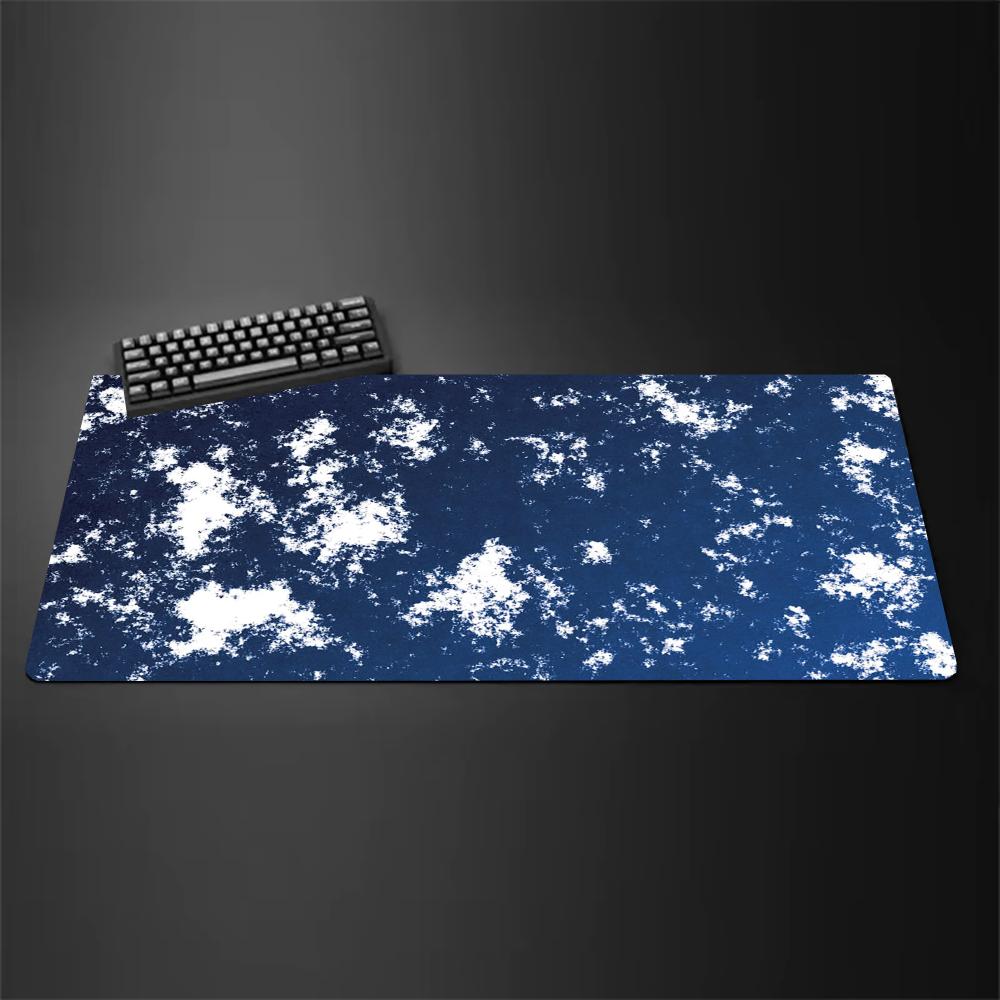 Navy Blue White Speckled Textu - Gaming Keyboard Blue ulasan dan harga
