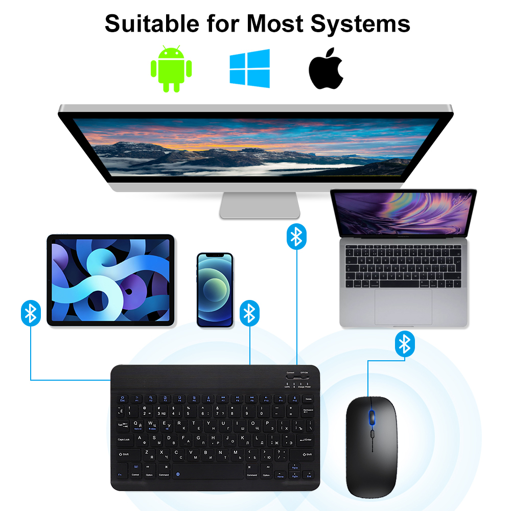Bluetooth Keyboard and Mouse F - Gaming Keyboard Mechanical Wireless ulasan dan harga