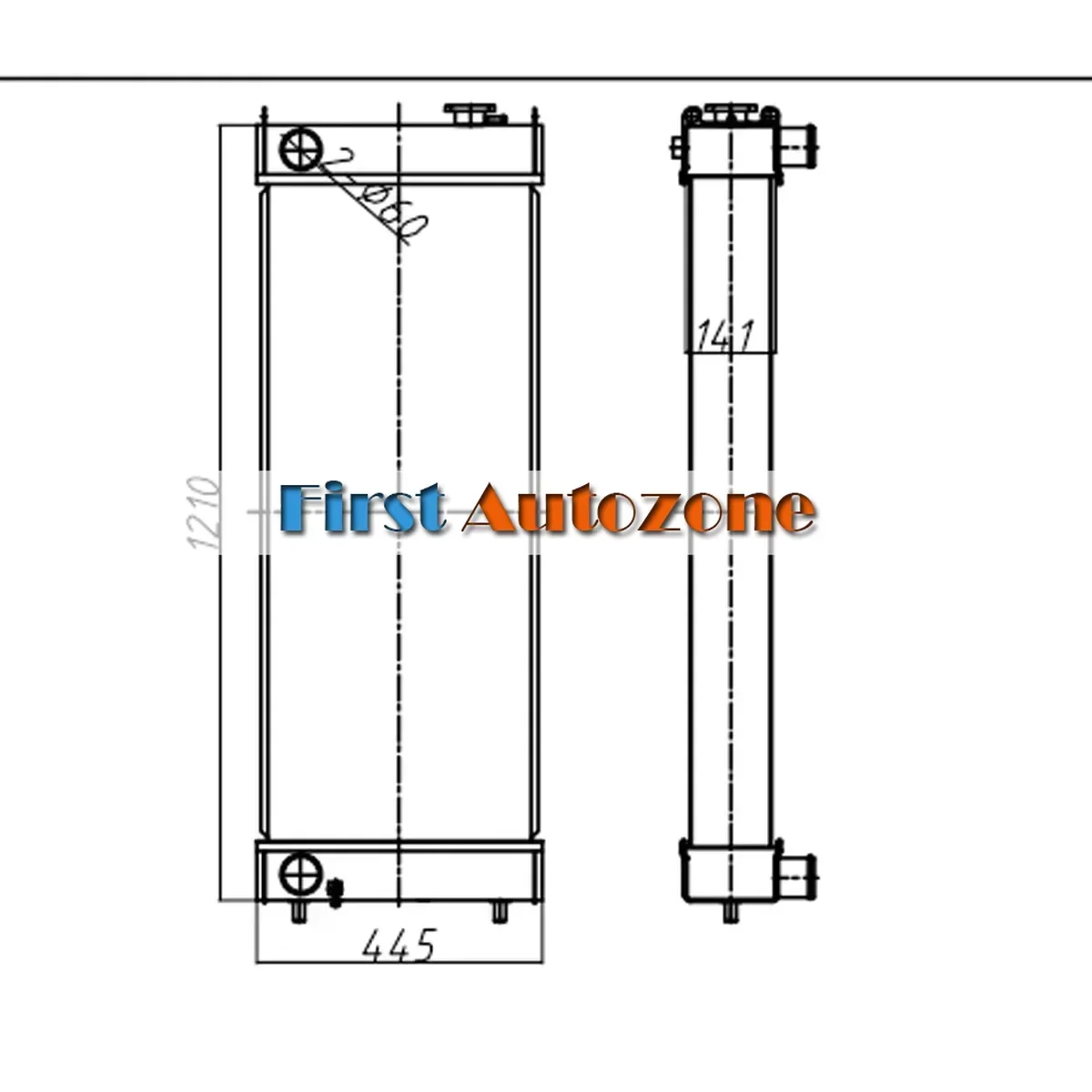 Water Tank Radiator LN002450 f - Aluminum Case 65 ulasan dan harga