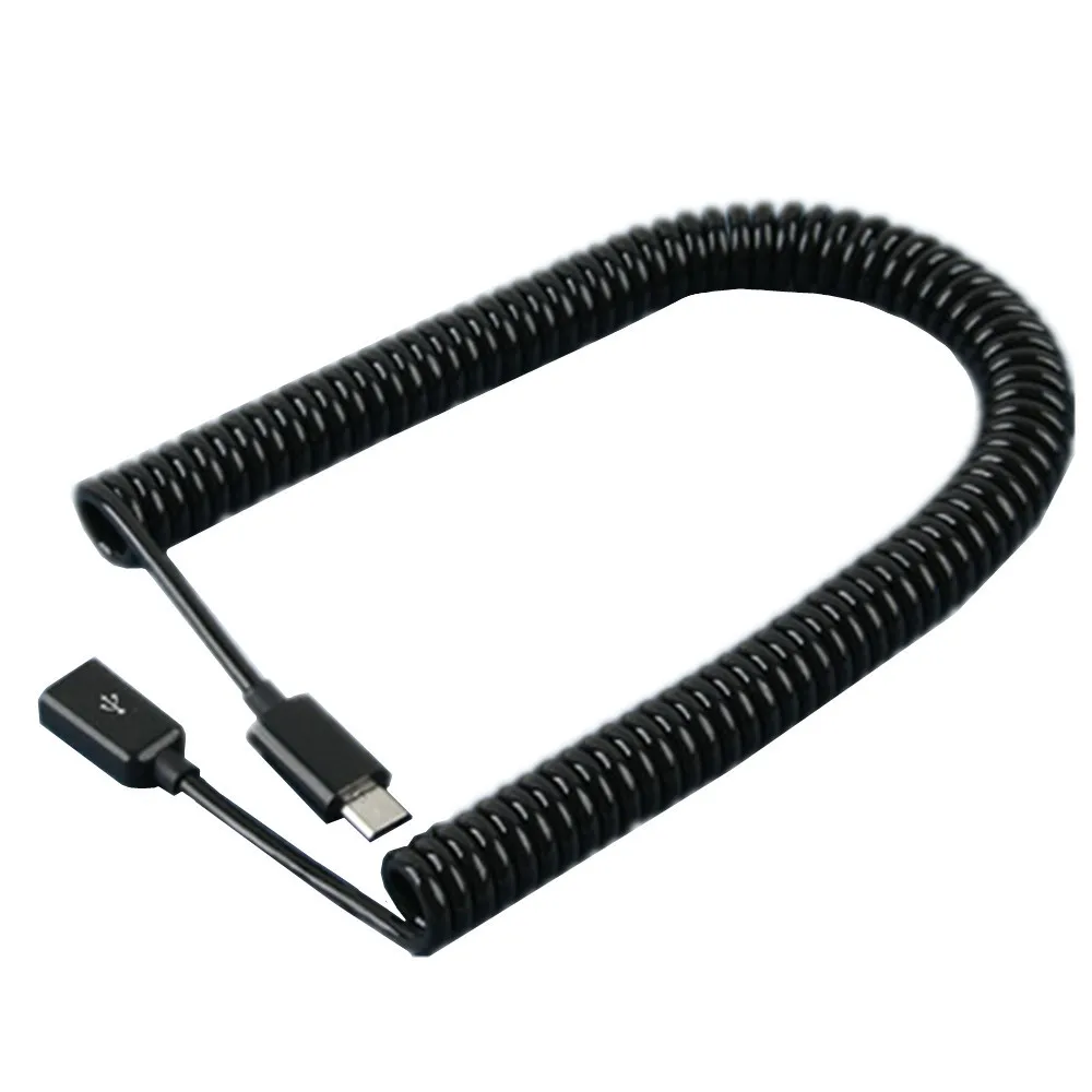 Micro USB 5PIN Coiled Micro US - Coiled Usb Cable ulasan dan harga