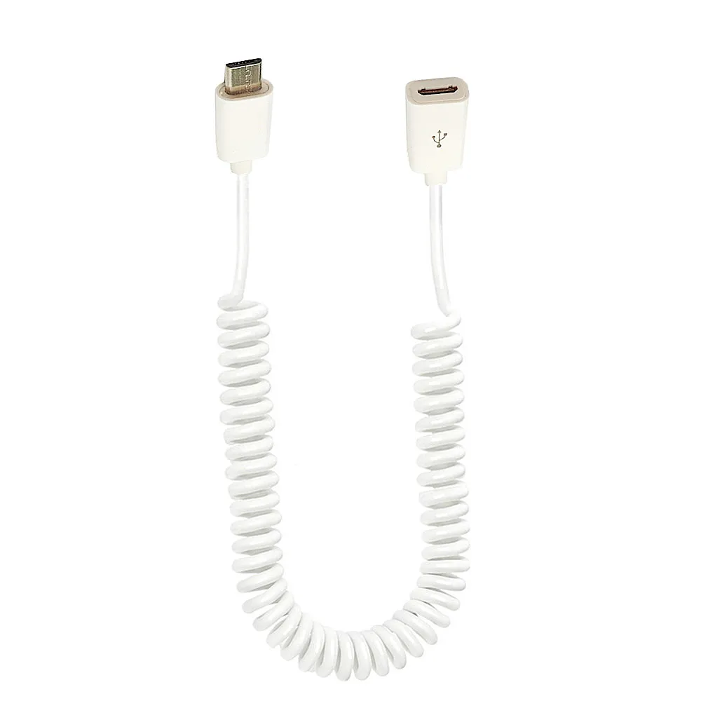 Micro USB 5PIN Coiled Micro US - Coiled Usb Cable ulasan dan harga