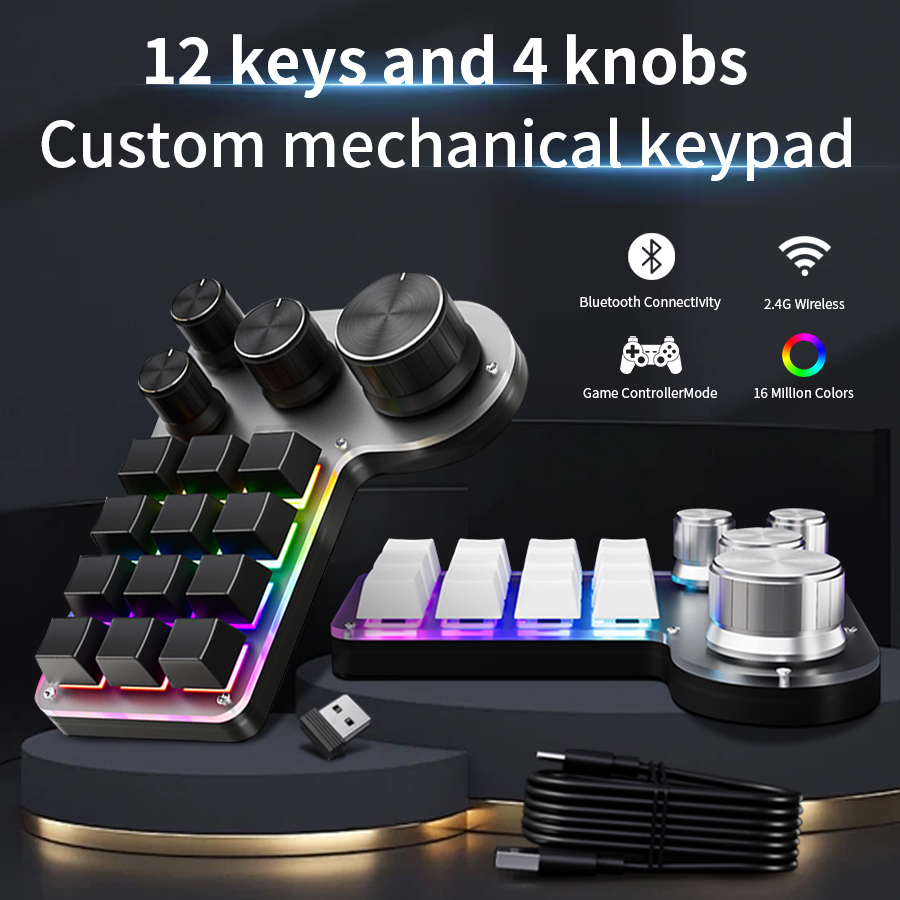 3 Modes 12 Keys Mechanical Key - Gaming Keyboard Half ulasan dan harga