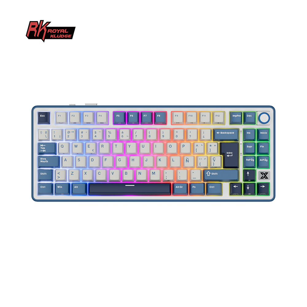 RK Royal Kludge X87 Spanish Wi - Gaming Keyboard Thocky ulasan dan harga