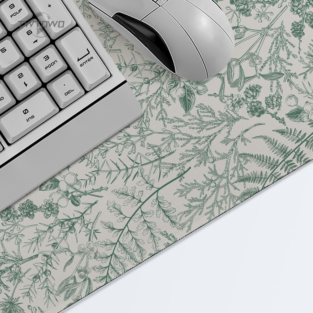 Mouse Pad Gaming Green Flower  - Gaming Keyboard Non Mechanical ulasan dan harga