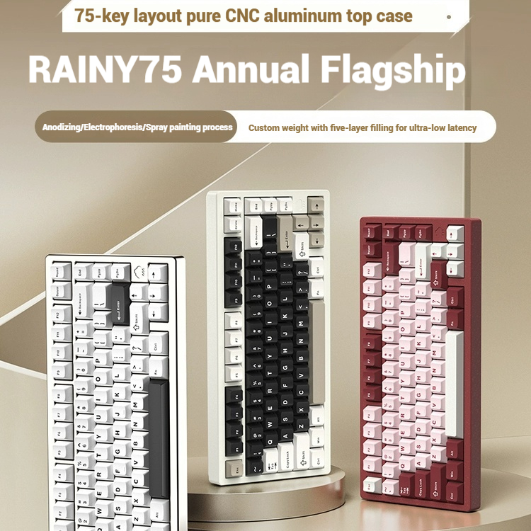 Wireless Bluetooth RAINY75 Cus - Gaming Keyboard Wireless ulasan dan harga