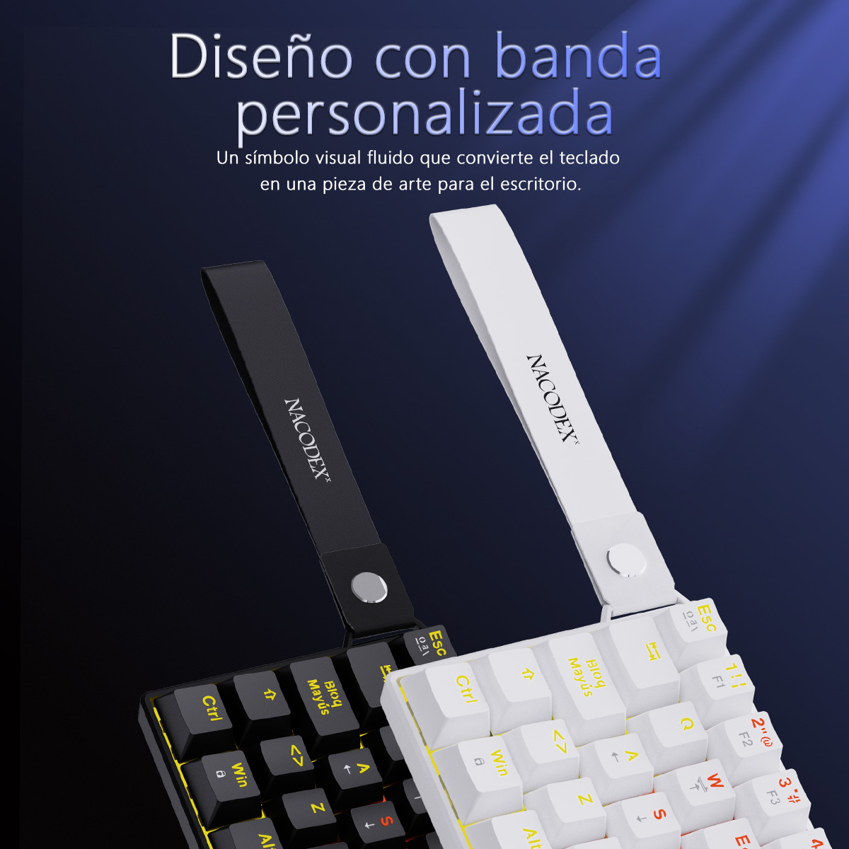 AJAZZ NK61 Spanish Layout Wire - Gaming Keyboard Thocky ulasan dan harga