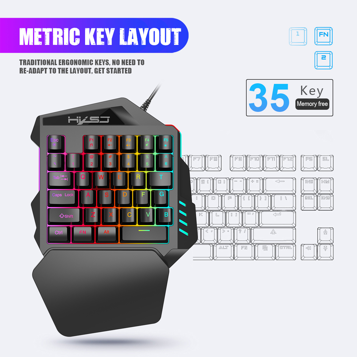 Best sale 35 Keys Film Membran - Gaming Keyboard Half ulasan dan harga