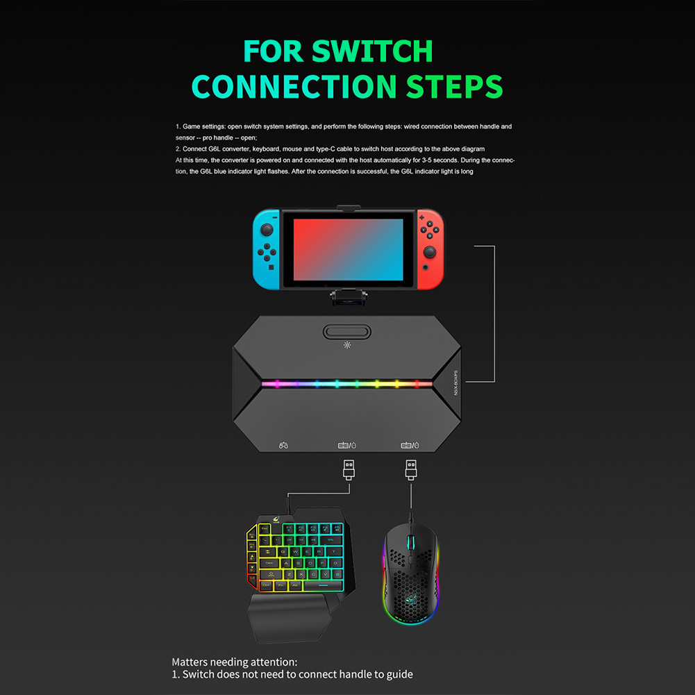 G6L Wired Keyboard Mouse Conve - Gaming Keyboard And Mouse For Xbox ulasan dan harga