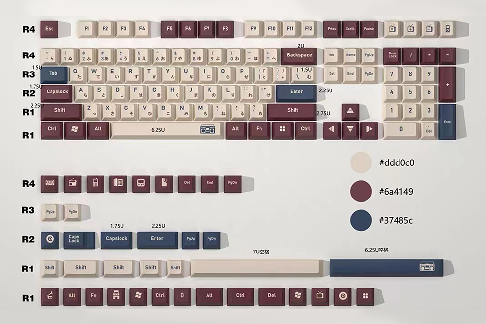 GKs Cherry Profile Half Sugar  - Gaming Keyboard Half ulasan dan harga