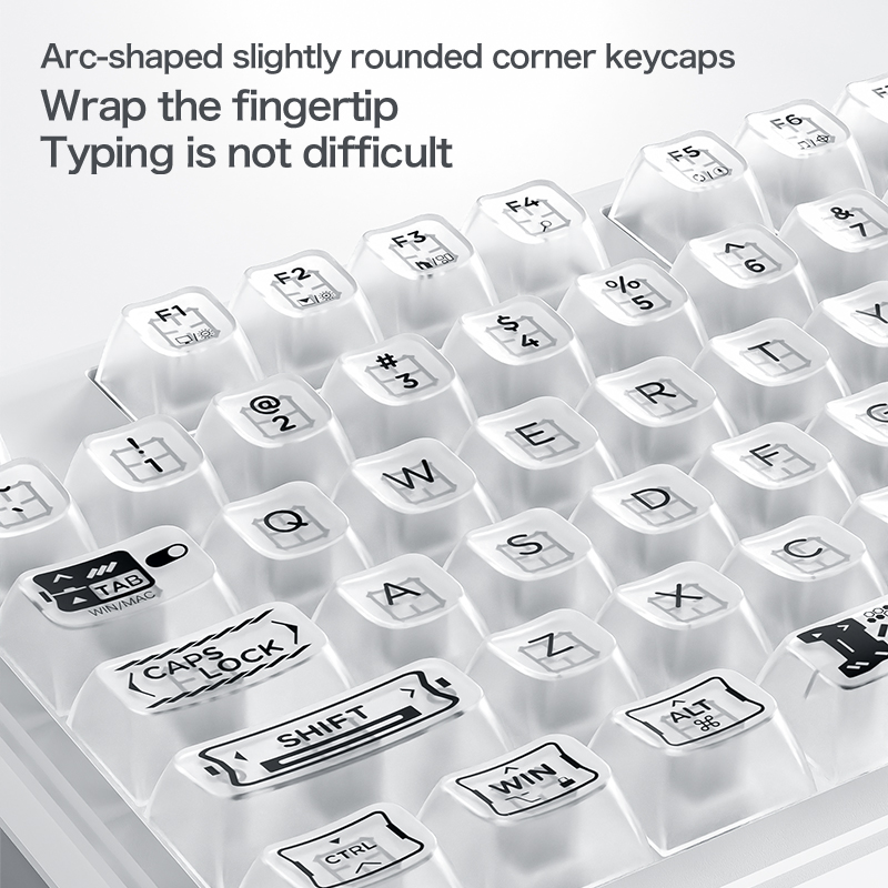 Wired RGB Transparent Keyboard - Gaming Keyboard Thocky ulasan dan harga